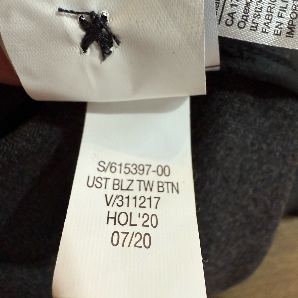 NEW Banana Republic 2 Button Blazer-Gray-Size 16 - Picture 5 of 9